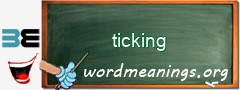 WordMeaning blackboard for ticking
